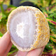 Gray agate geode with hollow 118g (Brazil)