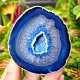 Agate blue dyed geode with cavity 222g