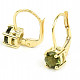 Vltavín 5mm earrings gold Au 585/1000 14K 1.96g