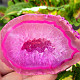 Agate geode with cavity dyed pink 167g from Brazil