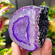 Agate geode with cavity dyed purple 198g