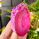 Agate geode with cavity dyed pink 167g from Brazil