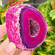 Agate pink dyed geode with cavity 198g from Brazil