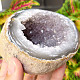 Agate geode with amethyst (Brazil) 510g