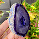 Agate geode with cavity dyed purple 192g