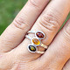 Amber ring Ag 925/1000 2.9g, size 57