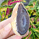 Gray agate geode with hollow 168g (Brazil)