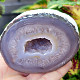 Agate gray geode with a hollow 260g from Brazil