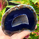 Agate blue dyed geode with cavity 229g from Brazil