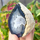 Gray agate geode with hollow 199g (Brazil)