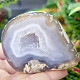 Gray agate geode with hollow 154g (Brazil)