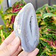 Agate gray geode with a hollow 244g from Brazil