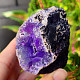 Agate geode with cavity dyed purple 158g