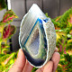 Agate blue dyed geode with cavity 249g from Brazil