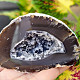 Agate gray geode with a hollow 154g from Brazil