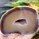 Brown agate geode with hollow 292g (Brazil)