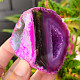 Agate geode with cavity dyed pink 179g from Brazil