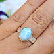 Ring silver larimar Ag 925/1000 4.9g size 54