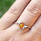 Amber ring Ag 925/1000 size 58, 1.9g