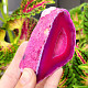 Agate pink dyed geode with cavity 171g from Brazil