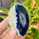 Agate blue dyed geode with cavity 171g from Brazil