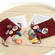 Chakra stones set with amber 8 pcs