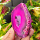 Agate geode with cavity dyed pink 174g from Brazil