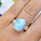 Ring silver larimar Ag 925/1000 6.5g size 59