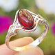 Amber ring Ag 925/1000 2.3g, size 56