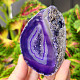 Agate geode with cavity dyed purple 181g