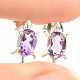 Amethyst cut turtle earrings Ag 925/1000