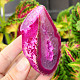 Agate geode with cavity dyed pink 152g from Brazil