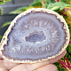 Gray agate geode with hollow 168g (Brazil)