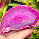 Agate pink dyed geode with cavity 162g from Brazil