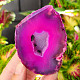 Agate geode with cavity dyed pink 174g from Brazil