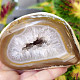 Brown agate geode with hollow 304g (Brazil)