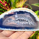 Agate blue dyed geode with cavity 157g from Brazil