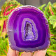 Agate geode with cavity dyed purple 258g from Brazil