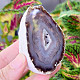 Gray agate geode with hollow 213g (Brazil)