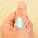 Moonstone silver ring Ag 925/1000 10.4g (size 62)