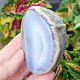 Agate gray geode with a hollow 194g from Brazil