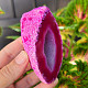 Agate geode with cavity dyed pink 158g from Brazil