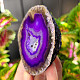 Agate geode with cavity dyed purple 239g