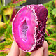 Agate pink dyed geode with cavity 203g from Brazil