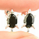 Black onyx turtle earrings Ag 925/1000