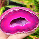 Agate pink dyed geode with cavity 203g from Brazil