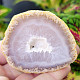 Gray agate geode with hollow 118g (Brazil)