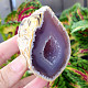 Agate gray geode with a hollow 169g from Brazil