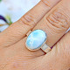 Ring silver larimar Ag 925/1000 5.5g size 55