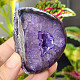 Agate geode with cavity dyed purple 170g from Brazil